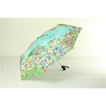 21 « x8K pliantes carte parapluie, parapluie publicitaire